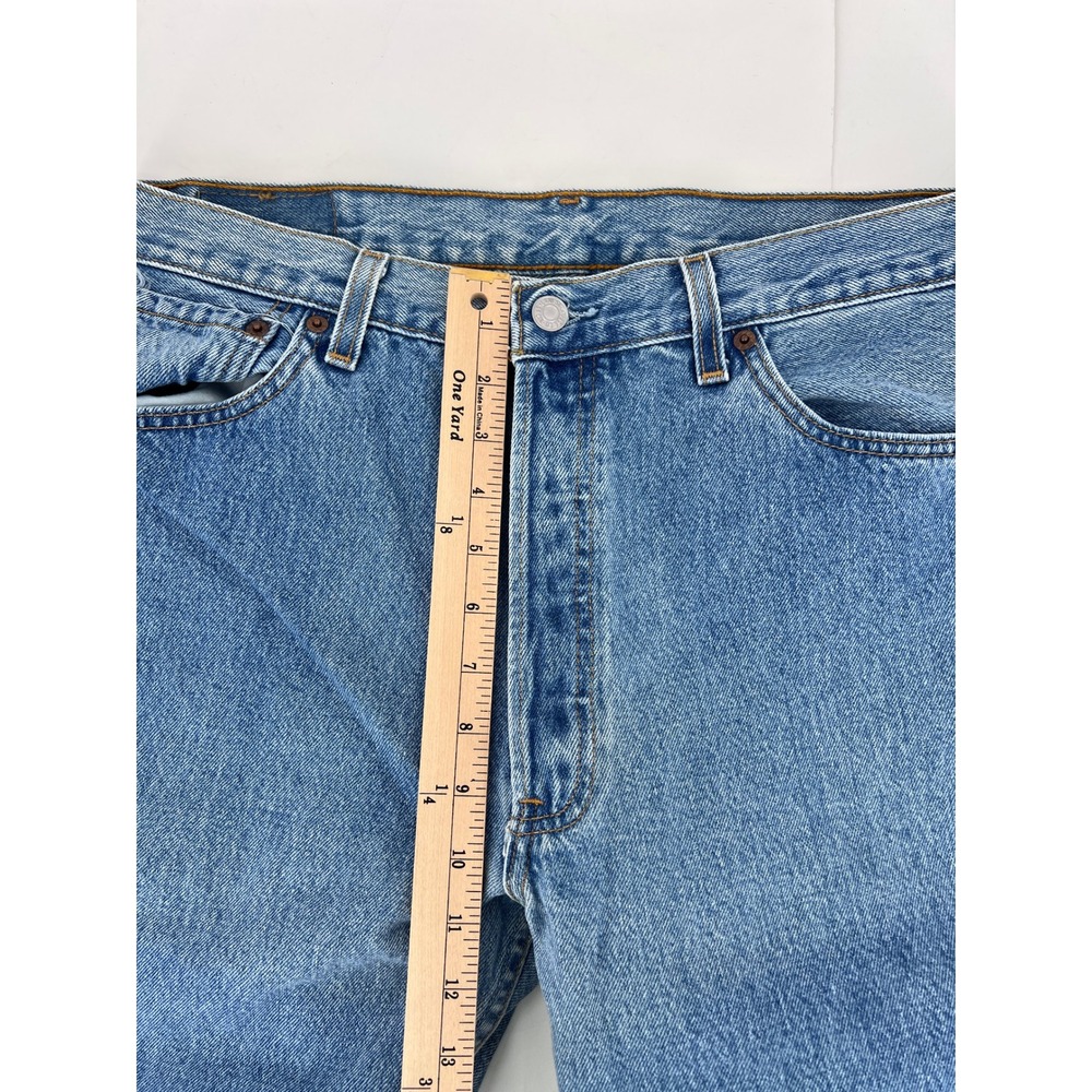 Vintage Levis 501 Mens Jeans Made in USA Button Fly Denim 36x34 (34x32) 80s‎ 90s - Picture 11 of 13